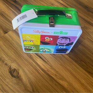 Sesame Street metal tin lunchbox makeup case